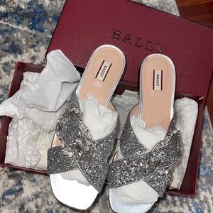 Bally Glitter Slippers